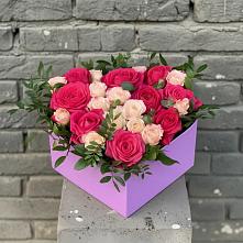 Цветочная композиция из Розы в коробке в Пригородном Краснодарского края