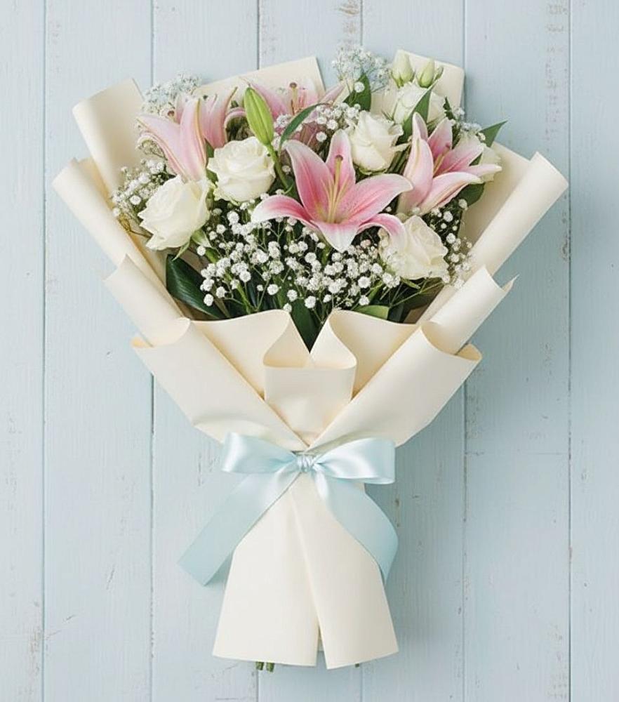 Букет цветов из: Лилии в Пригородном Краснодарского края