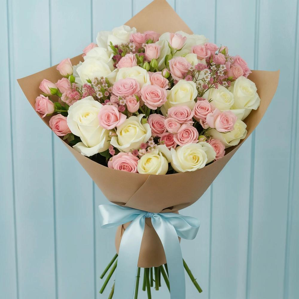 Букет цветов из: Розы в Пригородном Краснодарского края