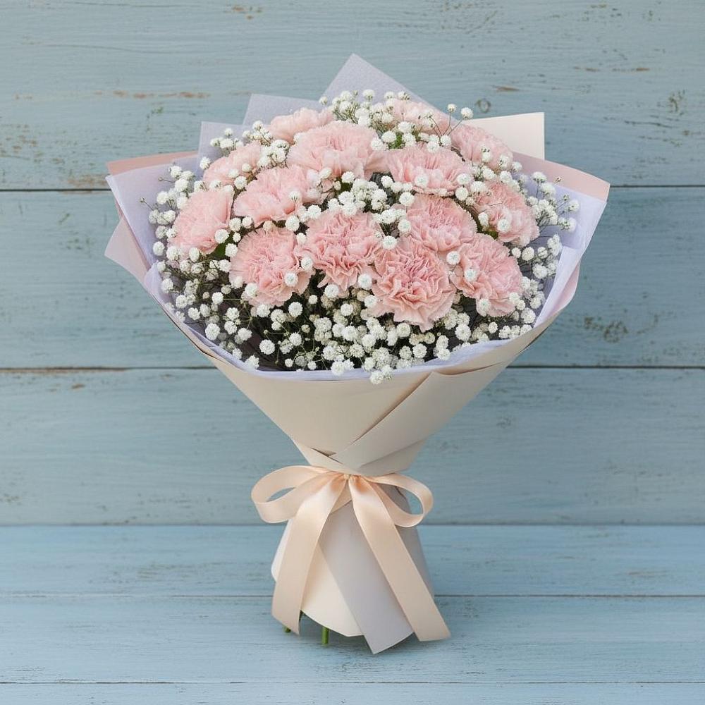 Букет цветов из: Гвоздики в Пригородном Краснодарского края