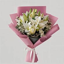 Букет цветов из:  Лилии в Пригородном Краснодарского края