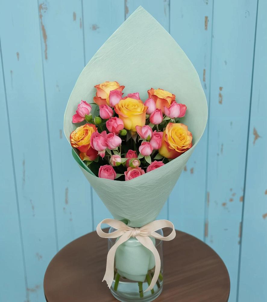 Букет цветов из: Розы в Пригородном Краснодарского края