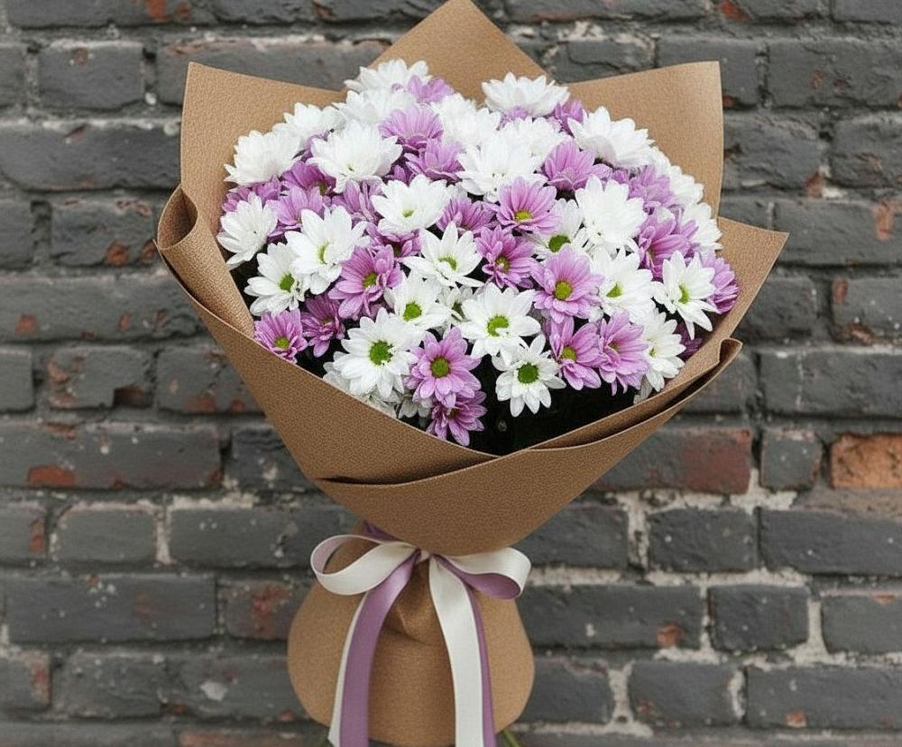 Букет цветов из: Хризантемы в Пригородном Краснодарского края