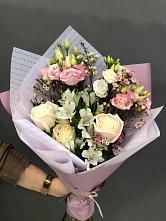 Букет цветов из:  Альстромерии, Розы и Лизиантусы #REPLACE_PRED# Пригородном Краснодарского края