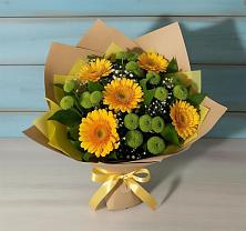 Букет цветов из:  Герберы и Хризантемы #REPLACE_PRED# Пригородном Краснодарского края