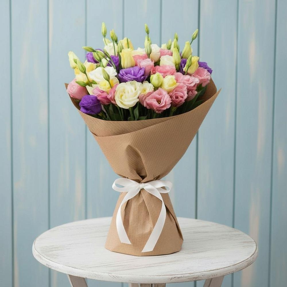 Букет цветов из: Лизиантусы в Пригородном Краснодарского края