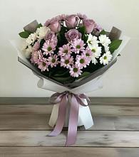 Букет цветов из:  Хризантемы и Розы в Пригородном Краснодарского края