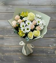 Букет цветов из:  Альстромерии, Розы и Хризантемы #REPLACE_PRED# Пригородном Краснодарского края