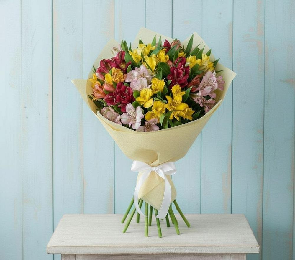 Букет цветов из: Альстромерии в Пригородном Краснодарского края