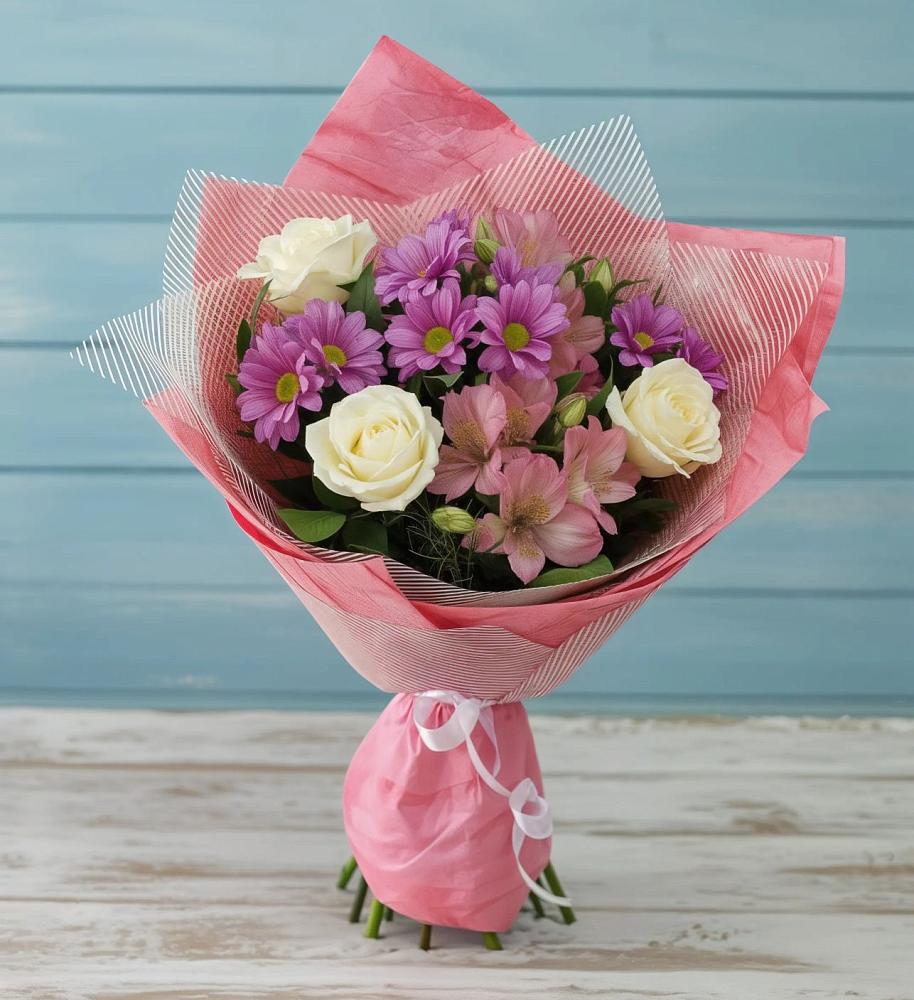 Букет цветов из: Герберы в Пригородном Краснодарского края