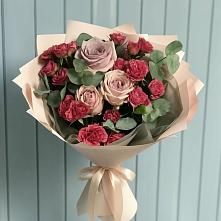 Букет цветов из:  Гвоздики и Розы #REPLACE_PRED# Пригородном Краснодарского края
