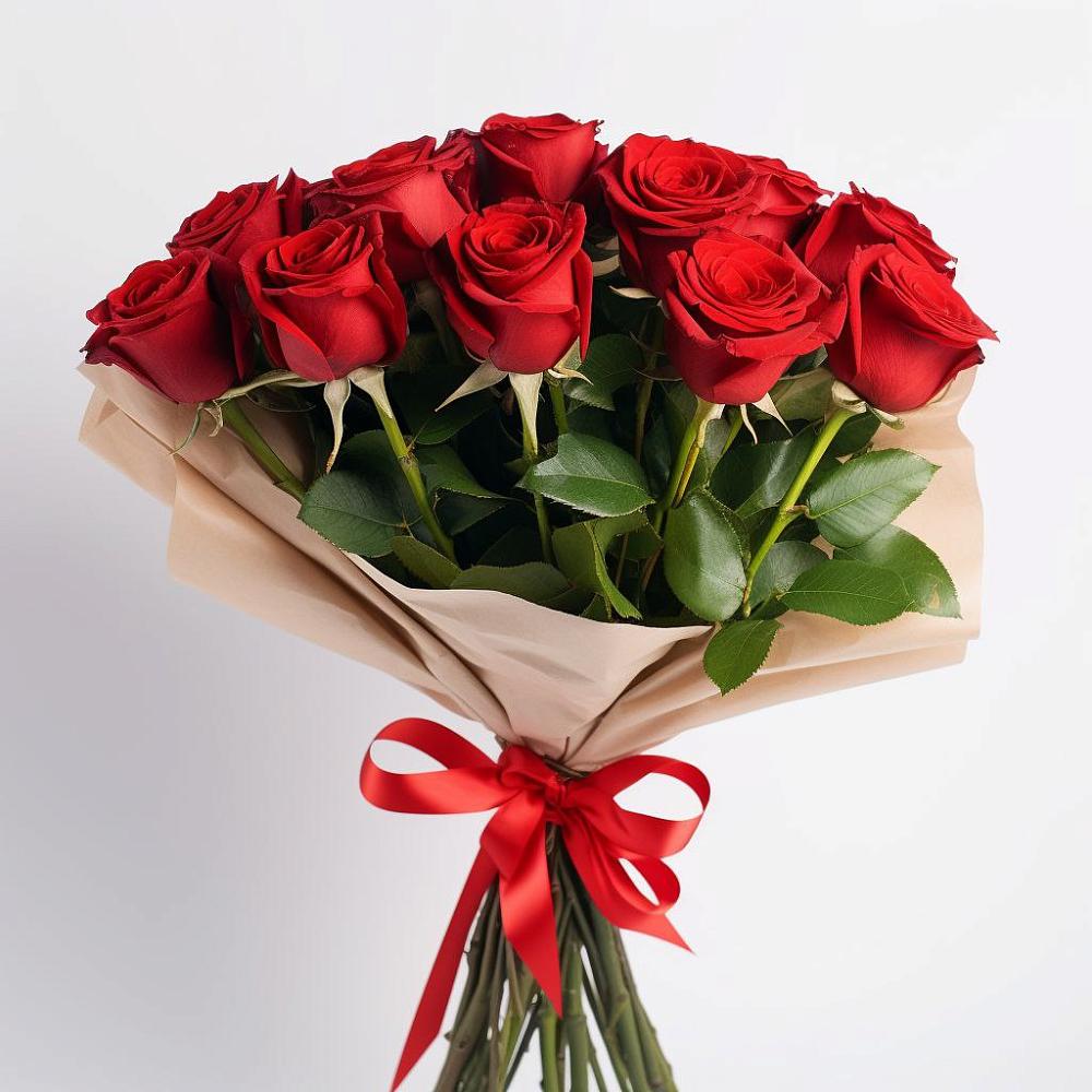 Букет 11 Красных роз Эдлесс Лав в Пригородном Краснодарского края